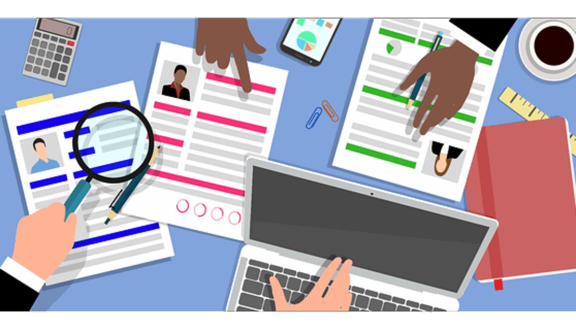 grafica che rappresenta recruitment. supporto per la formazione e il lavoro aiuta a inserirsi nel mercato del lavoro