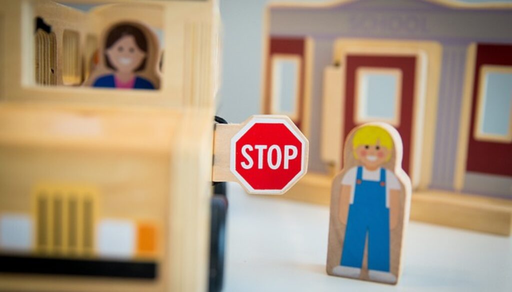 pupazzetti bus e fermata