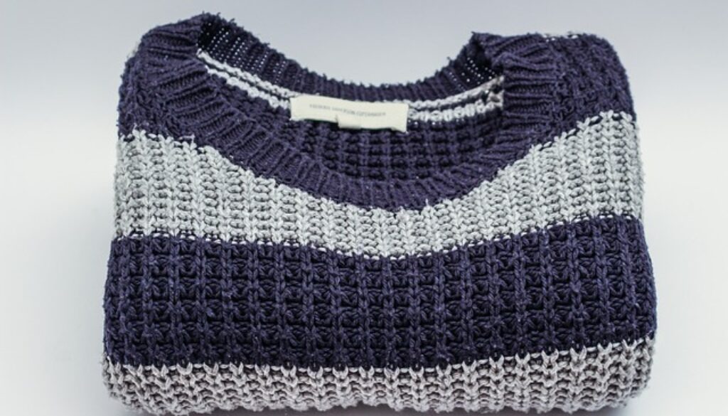 maglione da uomo a righe