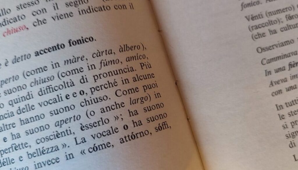 grammatica lingua italiana