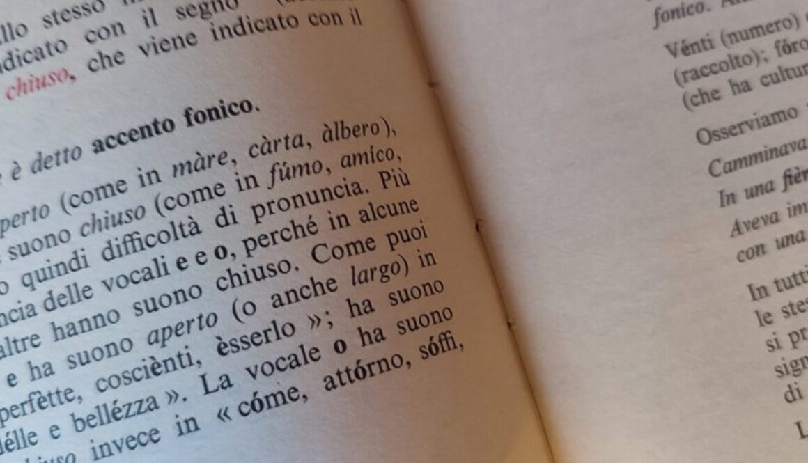 grammatica lingua italiana