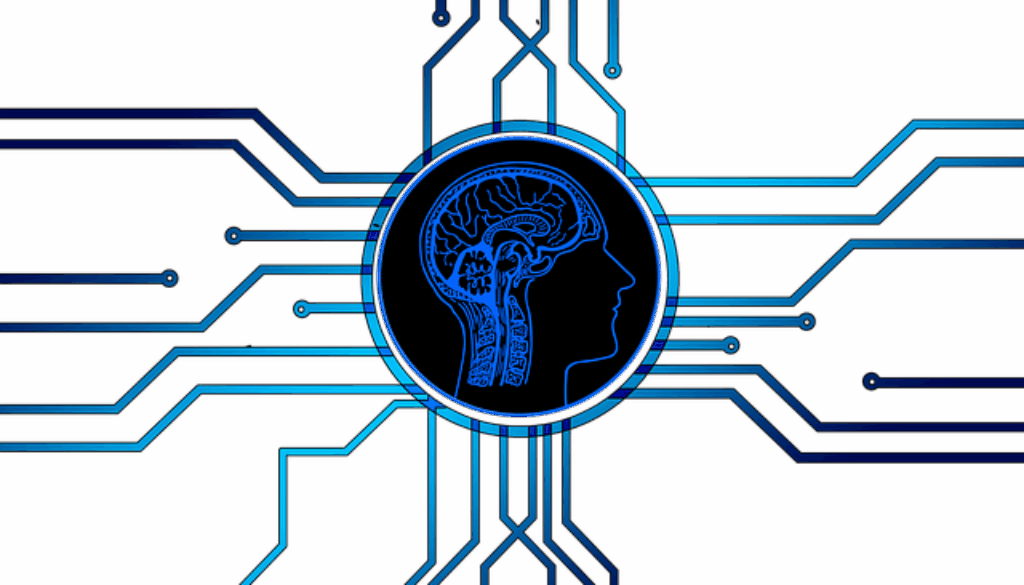 immagine grafica che rappresenta stimoli digitali verso un cervello