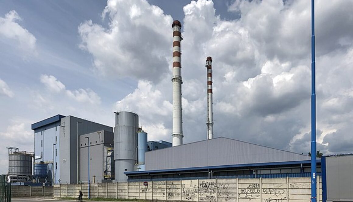 centrale A2A Brescia. Un addetto impianto termovalorizzazione