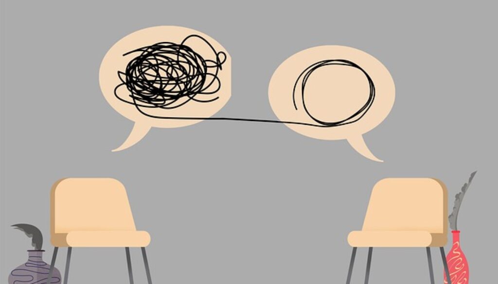 immagine grafica dello studio di uno psicologo. A Brescia 3 opportunità di supporto psicologico gratuite