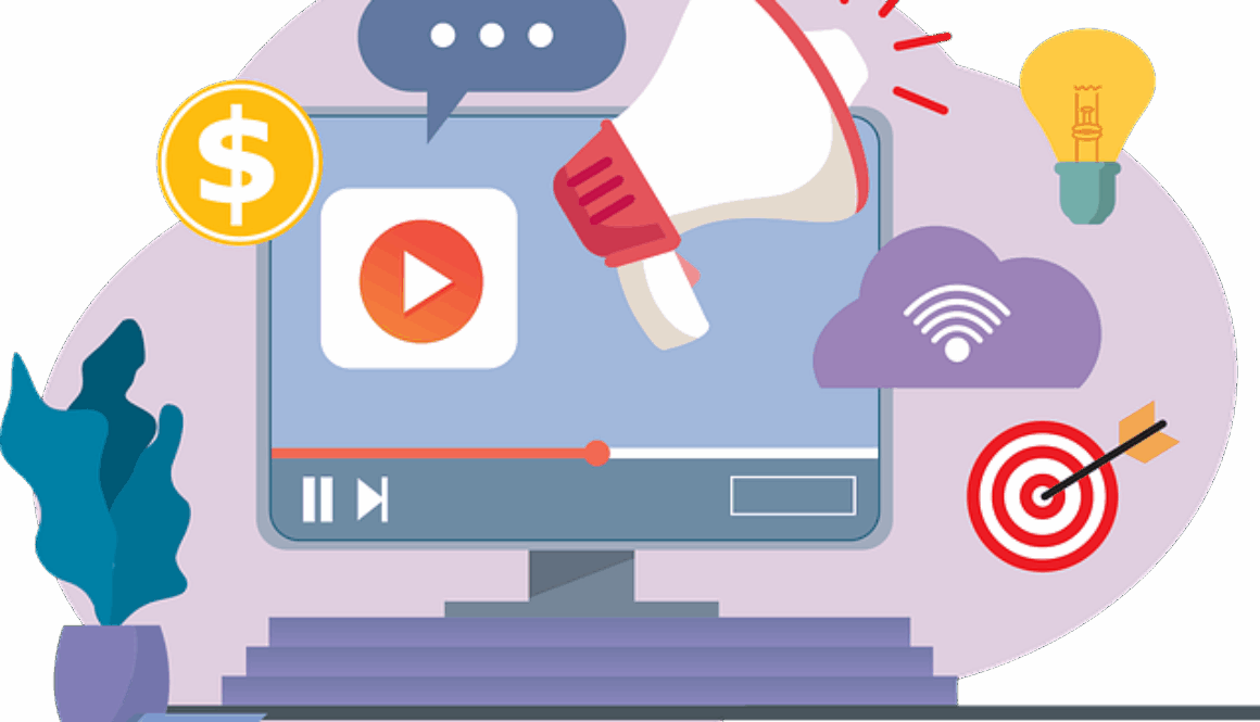 grafica che raffigura strumenti di comunicazione digitale