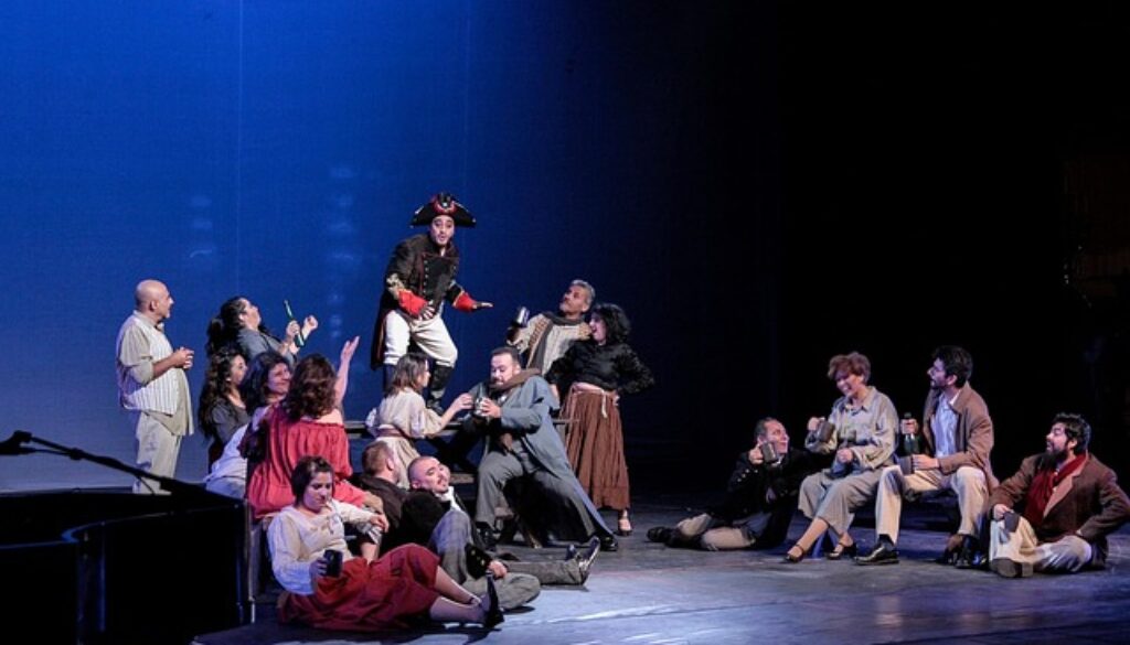 spettacolo di teatro. Partecipa al festival di Avignone