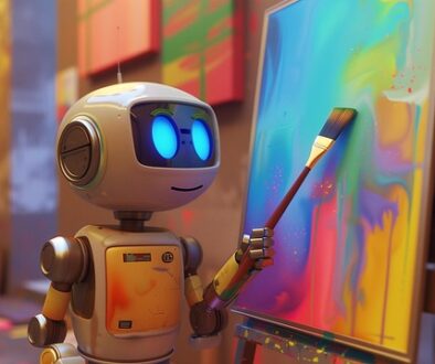 robot che dipinge. Corso gratuito di introduzione all'intelligenza artificiale