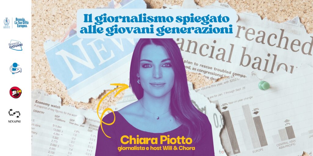Parliamo di news e giornalismo con Chiara Piotto, giornalista specializzata in giornalismo digitale, host Will & Chora, conduttrice del podcast