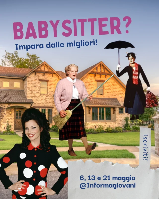 👩‍👦‍👦 Vuoi fare da babysitter? Impara i trucchi del mestiere!
Tre incontri informativi sulla figura di babysitter guidati da professioniste per orientarsi tra contratti di lavoro, gestione delle emergenze e relazioni con i bambini e le famiglie.

PROGRAMMA:
📅 Martedì 6 maggio 🕒 16:00 - 18:00
Cercare lavoro e valutare i contratti
Con @sabrine_graz, consulente del lavoro, e le operatrici di informagiovani

📅 Martedì 13 maggio 🕒 15:00 - 18:00
Manovre salvavita e pronto soccorso pediatrico
Con @cri_brescia 

📅 Mercoledì 21 maggio 🕒16:00 - 18:00
Organizzare la giornata tipo e gestire la relazione con i bambini e la famiglia
Sandra Zanelli, sociologa

📍 Informagiovani Brescia, via Moretto 78 - @mo.ca_brescia

Incontri gratuiti dedicati a giovani dai 16 ai 30 anni.
👉🏼 Iscriviti al link in bio